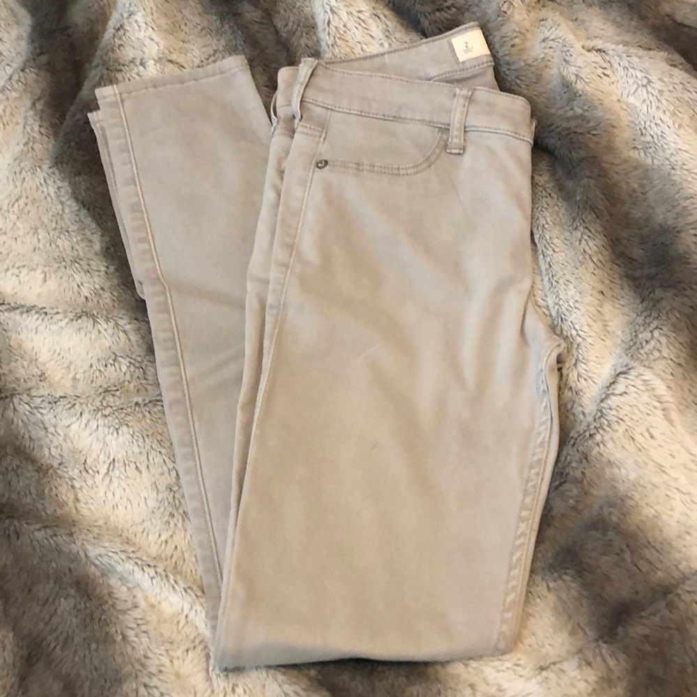 Abercrombie Light Grey Skinny Jeans